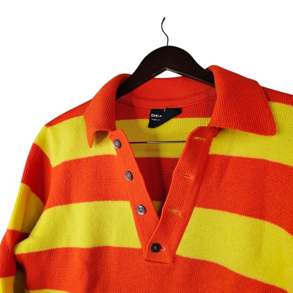 Vintage Demetre Pure Virgin Wool Ski Sweater S Men's 70s 80s Geometric - Picture 3 of 5